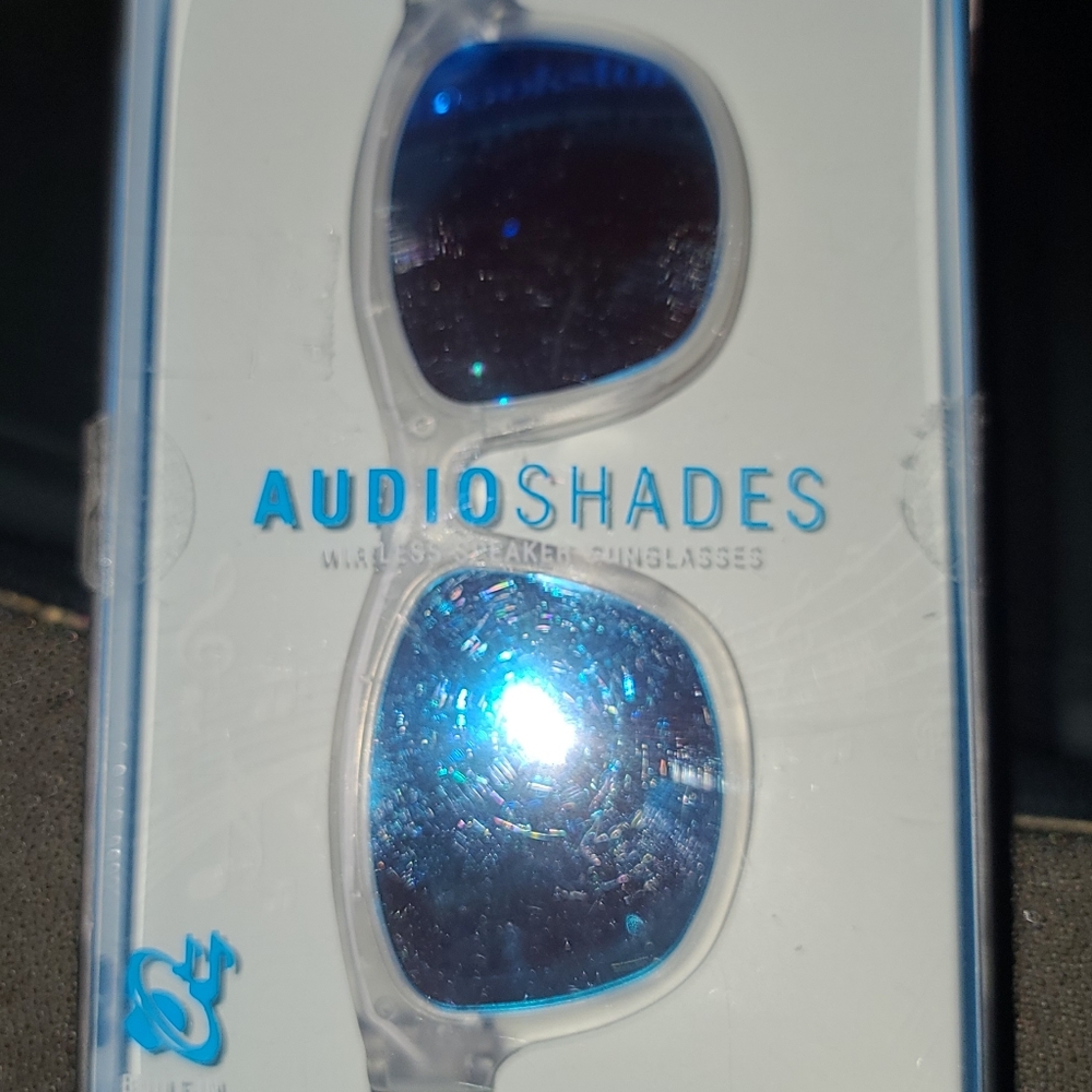NIB Brookstone Bluetooth Audio Shades - Wireless Sunglasses